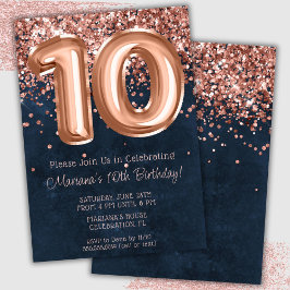 Invitación a la fiesta de cumpleaños 10 de la Mari