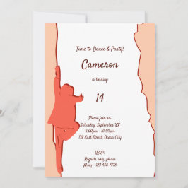 Invitación a la fiesta de cumpleaños 14 de Baile R