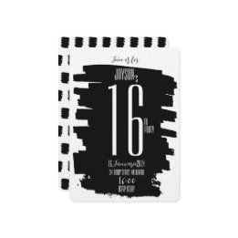 Invitación a la fiesta de cumpleaños 16