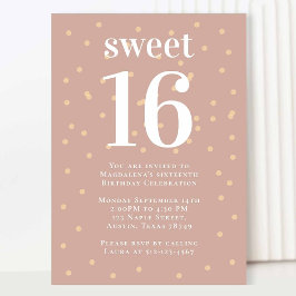 Invitación a la fiesta de cumpleaños 16