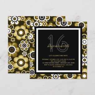 Invitación a la fiesta de cumpleaños 16 de la Moda