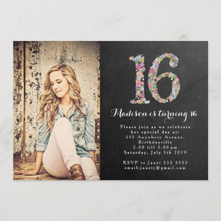 Invitación a la fiesta de cumpleaños 16 de los Chi