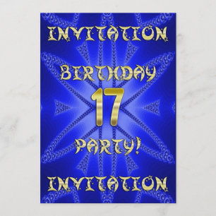 Invitación a la fiesta de cumpleaños 17