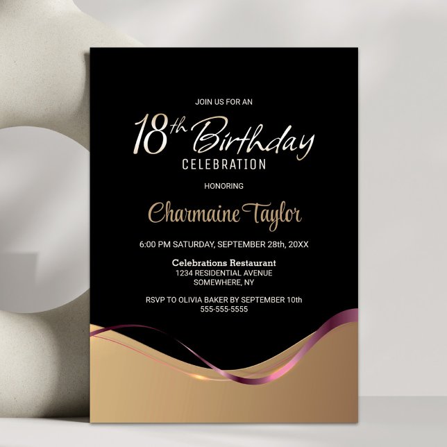 Invitación a la fiesta de cumpleaños 18 de Black G (Subido por el creador)