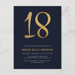 Invitación a la fiesta de cumpleaños 18 de la Mari