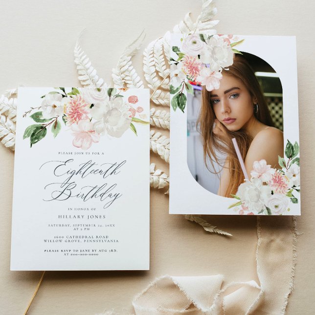 Invitación a la Fiesta de Cumpleaños 18 de Pink Fl (Subido por el creador)