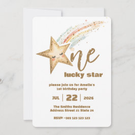 Invitación a la fiesta de cumpleaños 1 de Gold Luc