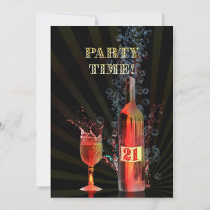 invitación a la fiesta de cumpleaños 21