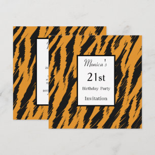 Invitación a la fiesta de cumpleaños 21 de Tiger
