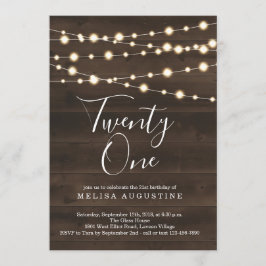 Invitación a la fiesta de cumpleaños 21 - Veintiun