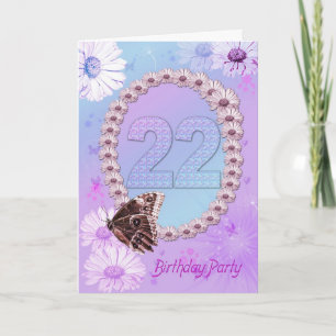 Invitación a la fiesta de cumpleaños 22