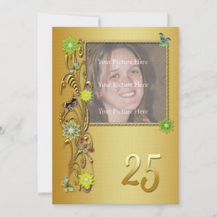 Invitación a la fiesta de cumpleaños 25 del Golden