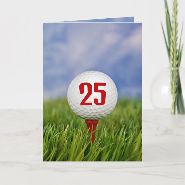 Invitación a la fiesta de cumpleaños 25 del Golf (Anverso)