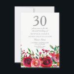 Invitación a la fiesta de cumpleaños 30 de Red Ros<br><div class="desc">Colección de coincidencias de invitaciones a la fiesta de cumpleaños 30 de la Rosa Roja en Nicho y Nest Store.</div>