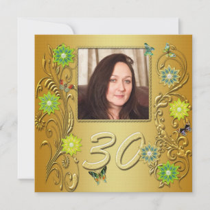 Invitación a la fiesta de cumpleaños 30 del Golden