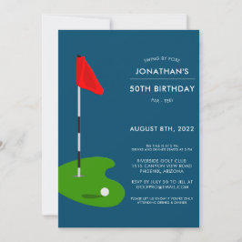 Invitación a la fiesta de cumpleaños 50 del Golf