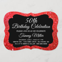 Invitación a la fiesta de cumpleaños 50 del Purpur