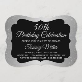 Invitación a la fiesta de cumpleaños 50 Relieve me