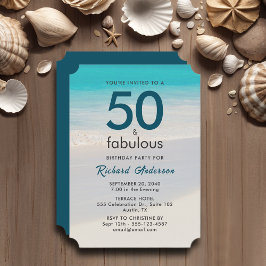 Invitación a la fiesta de cumpleaños "50 y fabulos
