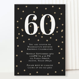 Invitación a la fiesta de cumpleaños 60