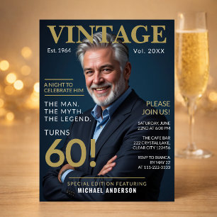 Invitación a la Fiesta de Cumpleaños 60 de Hombre
