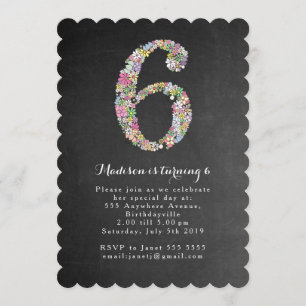 Invitación a la fiesta de cumpleaños 6 de los Chic
