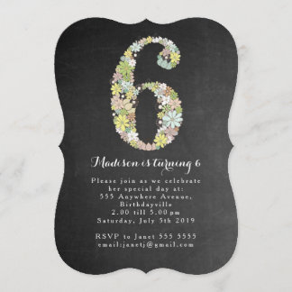 Invitación a la fiesta de cumpleaños 6 de los Chic