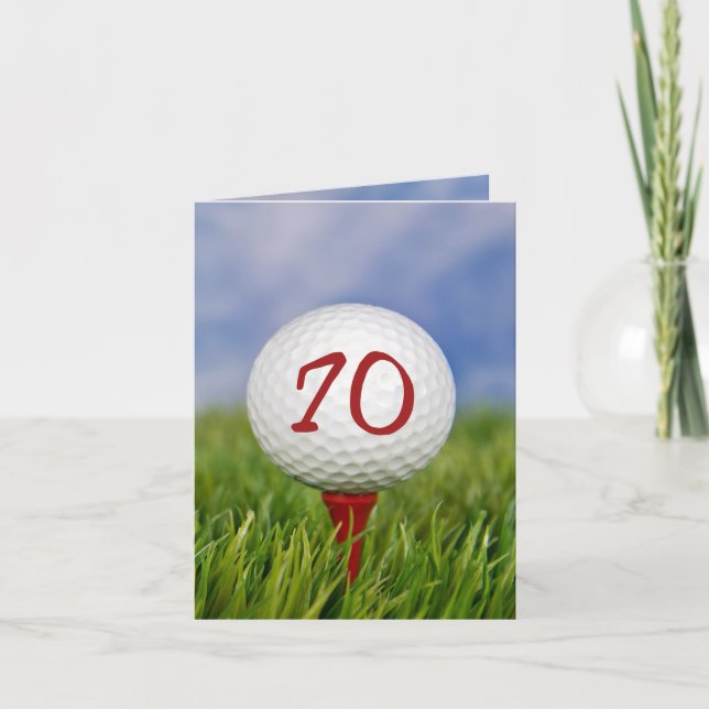 Invitación a la fiesta de cumpleaños 70 del Golf (Anverso)