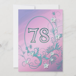 Invitación a la fiesta de cumpleaños 78 años