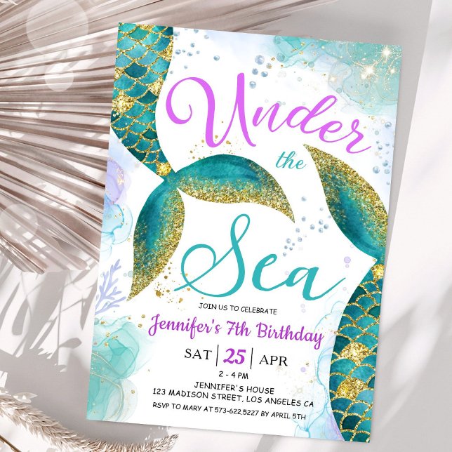Invitación a la fiesta de cumpleaños 7 de la siren (Subido por el creador)