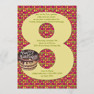 Invitación a la fiesta de cumpleaños 8