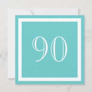 Invitación a la fiesta de cumpleaños 90 - Aqua