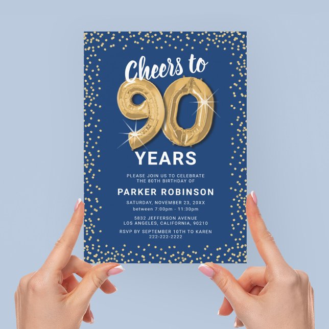 Invitación a la fiesta de cumpleaños 90 de Blue Go (Subido por el creador)