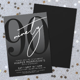 Invitación a la fiesta de cumpleaños 90 de los neg