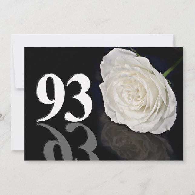 Invitación a la fiesta de cumpleaños 93 años (Anverso)