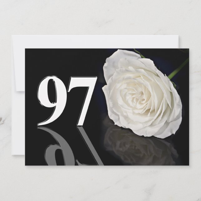 Invitación a la fiesta de cumpleaños 97 años (Anverso)
