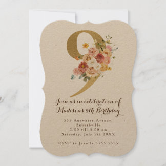 Invitación a la fiesta de cumpleaños 9 de los Chic