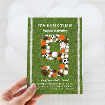 Invitación a la fiesta de cumpleaños 9 de los depo