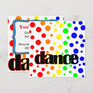 Invitación a la fiesta de cumpleaños/baile del bal