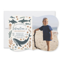 Invitación a la fiesta de cumpleaños bajo el mar