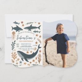 Invitación a la fiesta de cumpleaños bajo el mar
