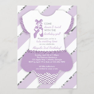 Invitación a la fiesta de cumpleaños Ballerina, Tu