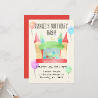 Invitación a la fiesta de cumpleaños Bash de Bonza