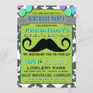 Invitación a la Fiesta de Cumpleaños Chevron Bash 