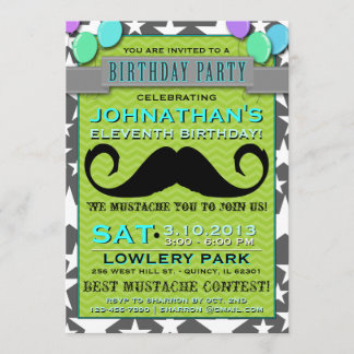 Invitación a la Fiesta de Cumpleaños Chevron Bash