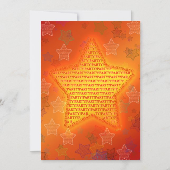 Invitación a la fiesta de cumpleaños con brillante (Anverso)