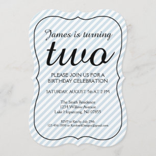 Invitación a la fiesta de cumpleaños con corchetes