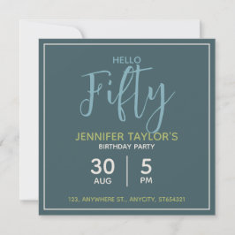 Invitación a la fiesta de cumpleaños con flores |