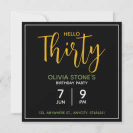 Invitación a la fiesta de cumpleaños con flores |
