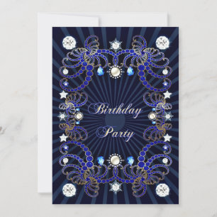 Invitación a la fiesta de cumpleaños con masas de
